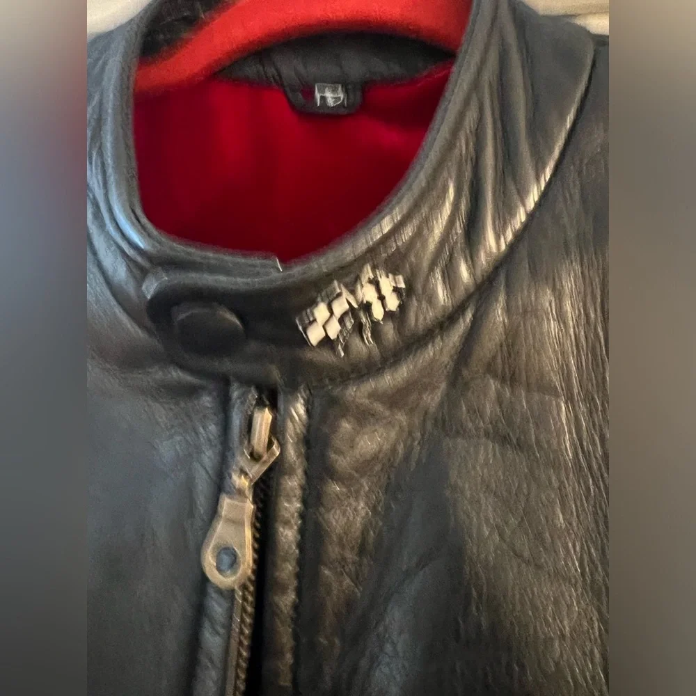 Vintage Leather Cafe RacerJacket, soft 100% Napa Leather,